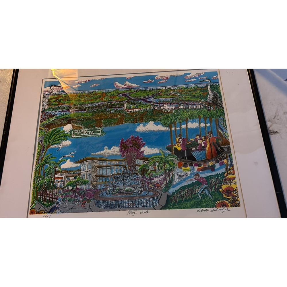 Roberto Gutierrez Playa Vista Limited Edition Signed Numbered Framed Art Print